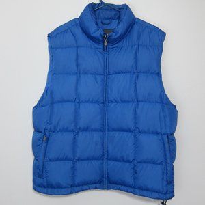 Eddie Bauer Down Puffer Vest Blue L Women Zipper